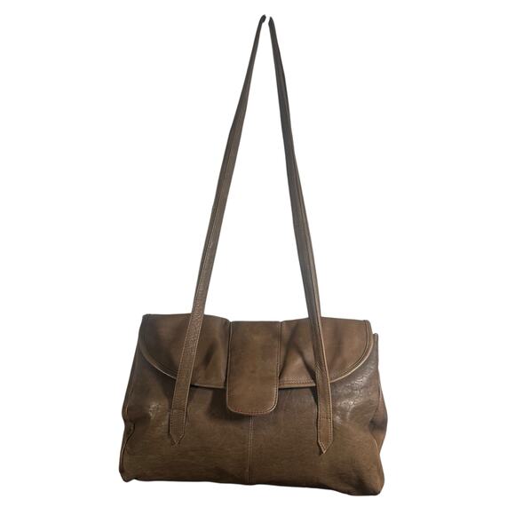 Handmade Leather Crossbody Shoulder Bag Brown Slouchy Satchel – Some Fading - Picture 7 of 15